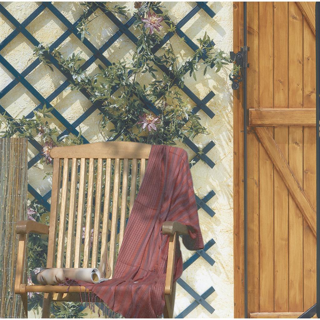 Ausziehbare PVC-Spaliergitter 1x2 m anthrazit Trelliflex Nortene