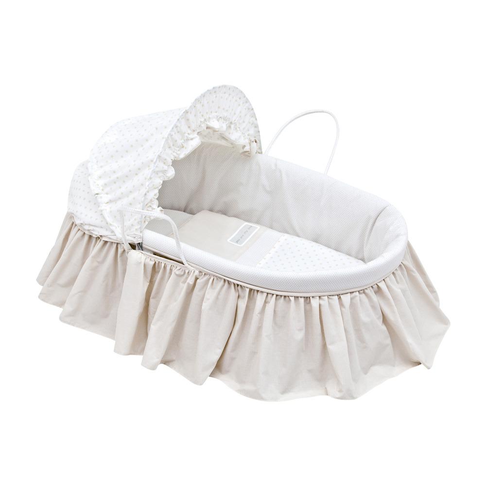 Babywiege mit Verdeck BE in verschiedenen Farben Beige