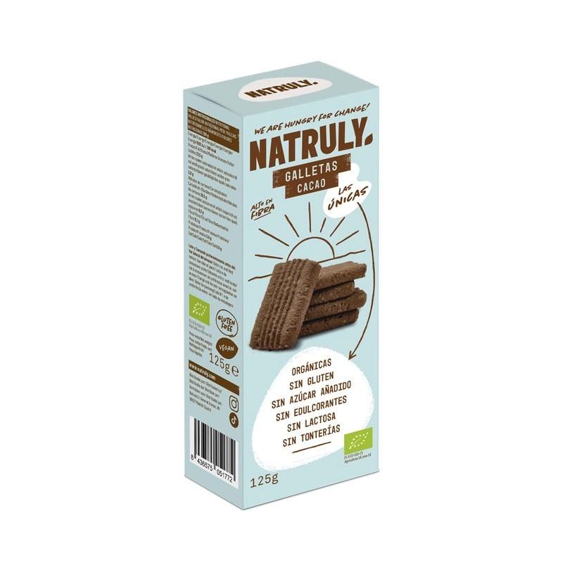 Biologische cacaokoekjes Natruly 125 g