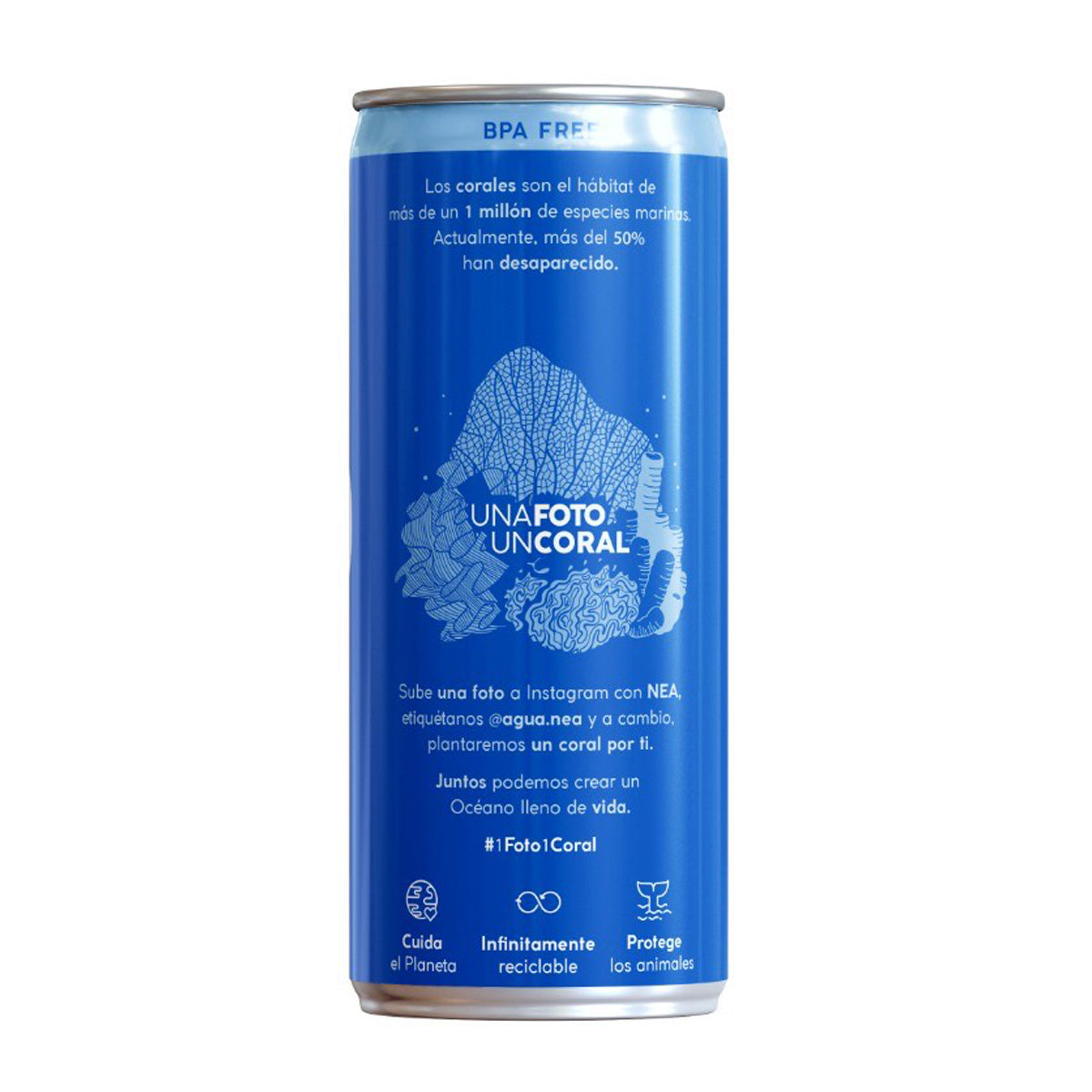 Naturligt mineralvatten på burk med kolsyra NEA 330 ml