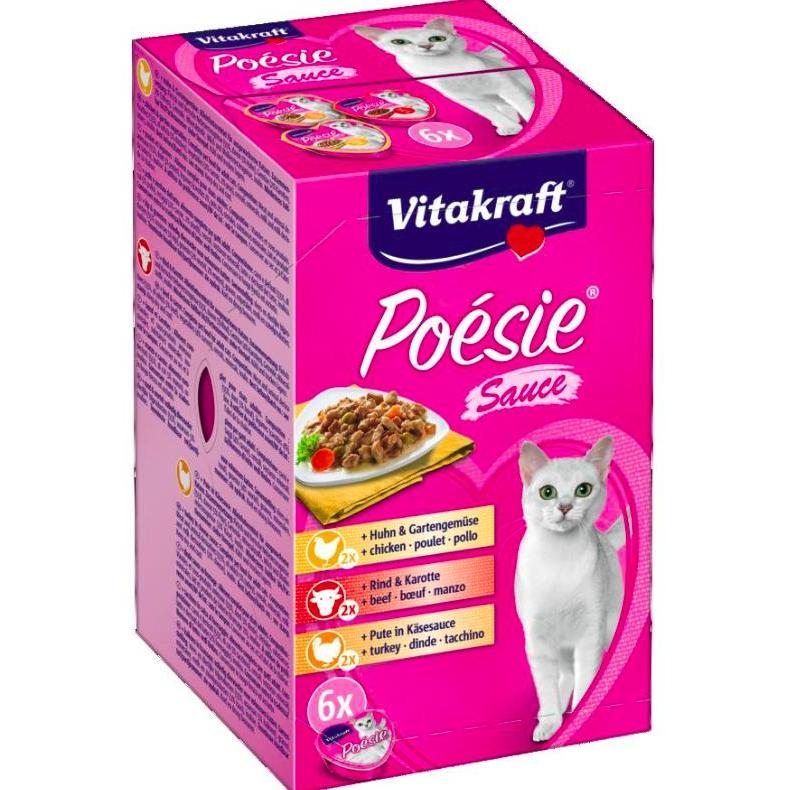 Vitakraft Vitakraft Poésie Creation Sauce Multipack 6 x 85 g nourriture humide pour chat