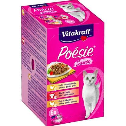 Vitakraft Vitakraft Poésie Creation Sauce Multipack 6 x 85 g nourriture humide pour chat