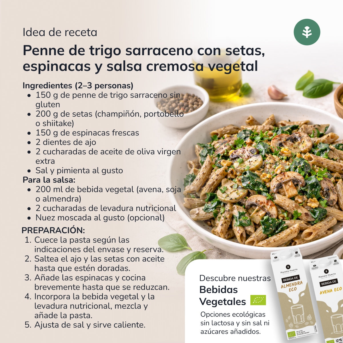 Maccheroni di grano saraceno ECO senza glutine Planeta Huerto 500 g
