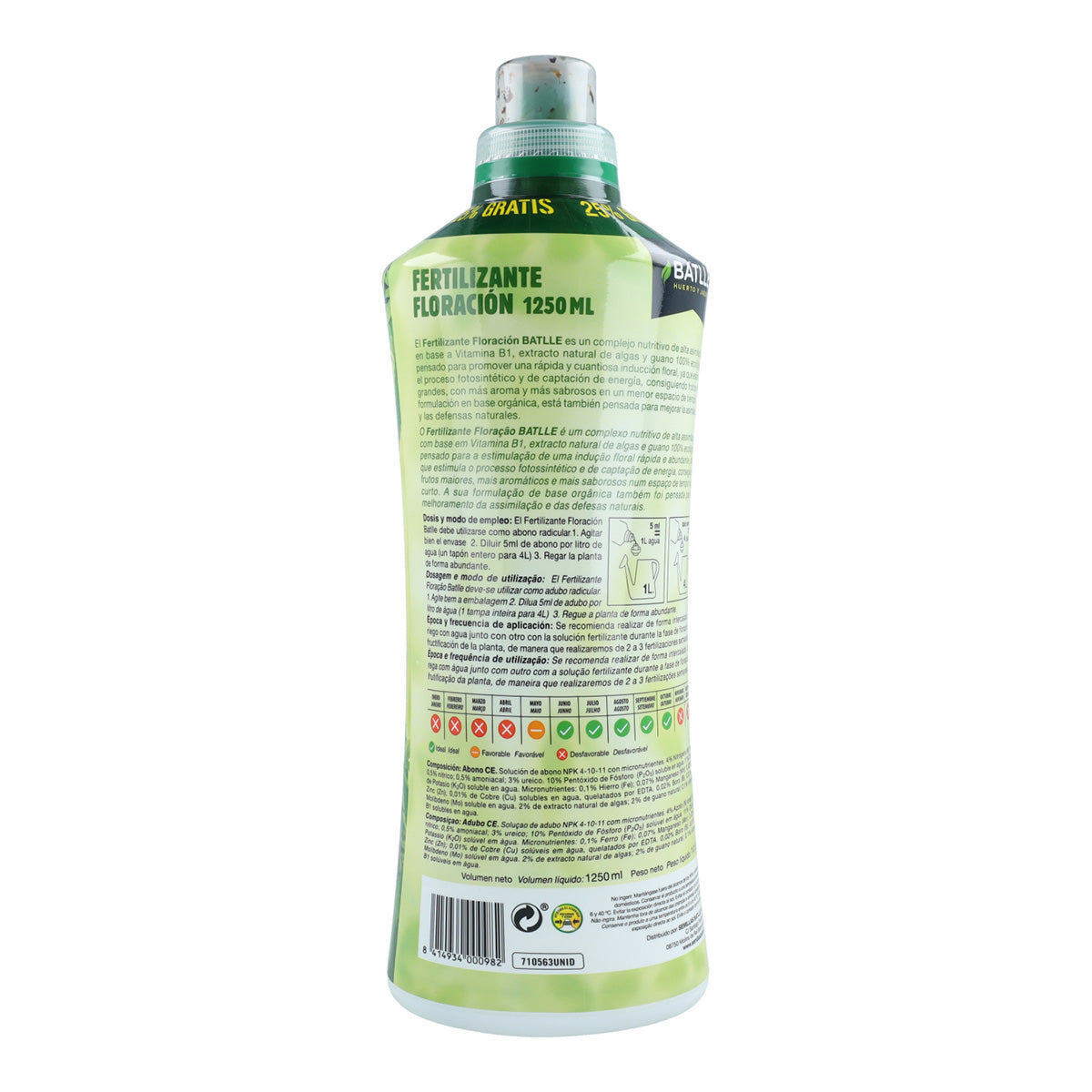 Ecoyerba Floración Batlle liquid fertiliser 1250 ml