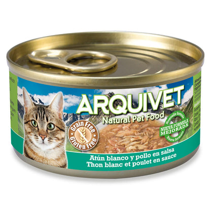Arquivet white tuna and chicken in sauce 80 g Wet cat food