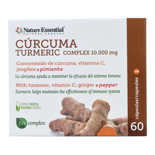 Complexe de curcuma Nature Essential 10 000 mg, 60 gélules