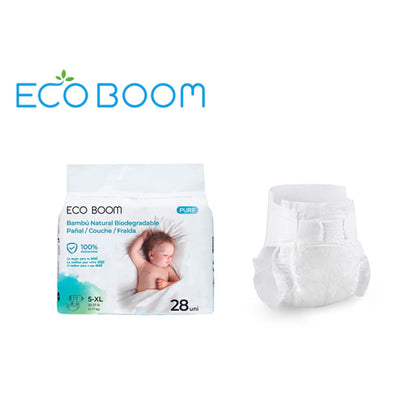 Pure Premium ECO BOOM T5/XL Bamboo Nappies (12 to 17 kg) 28 units