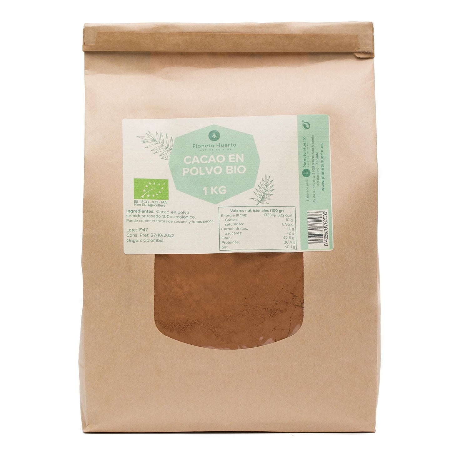 Chocolate Drops 100% cocoa ECO Planeta Huerto 200 g