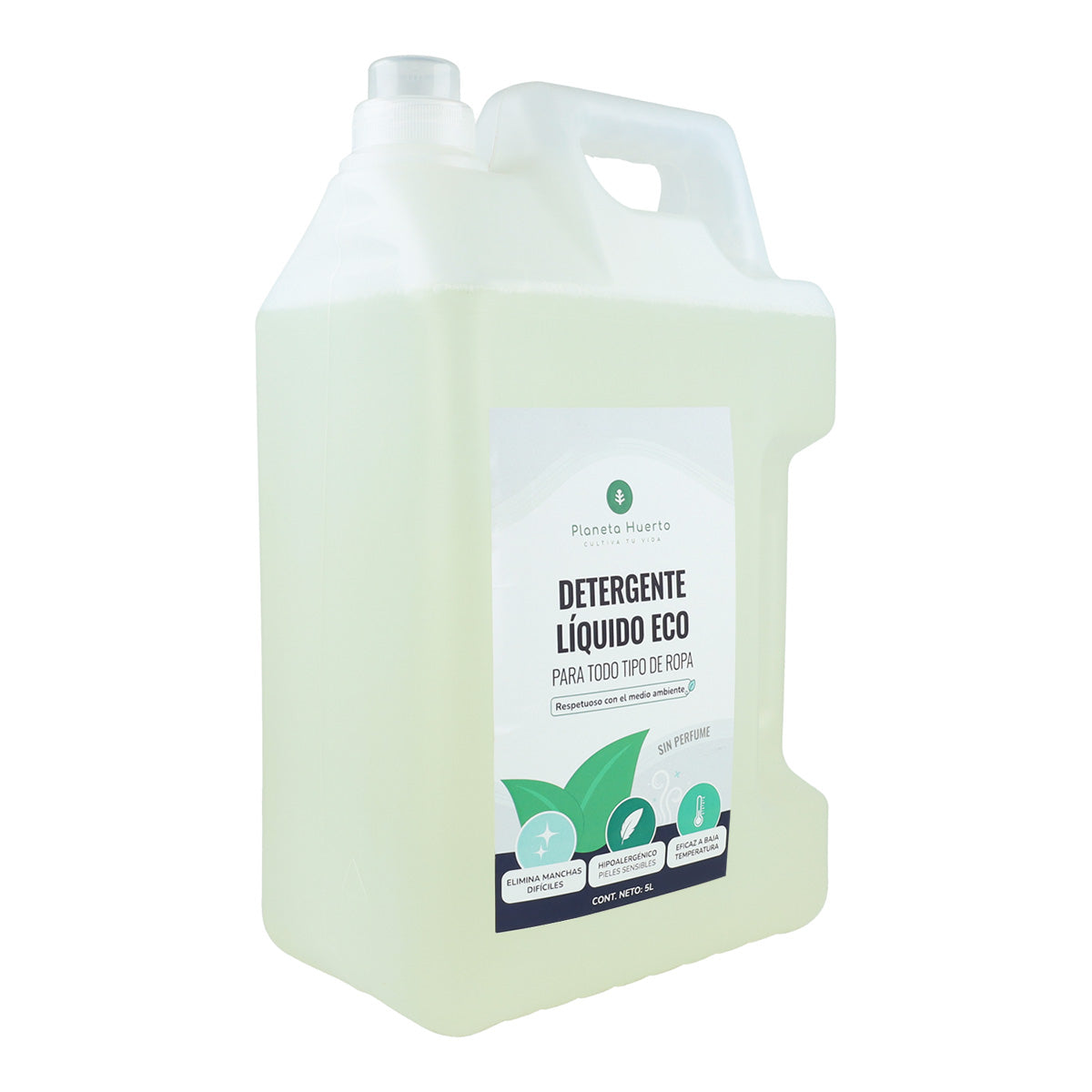 Detersivo liquido per bucato ECO ECO non profumato Planet Garden 5 litri