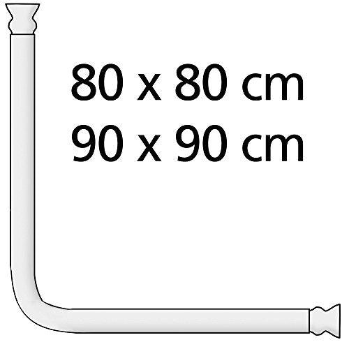 Set de barra para ducha de esquina Blanco