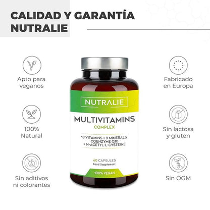 Nutralie Multivitamine Complex met 29 actieve bestanddelen 60 capsules