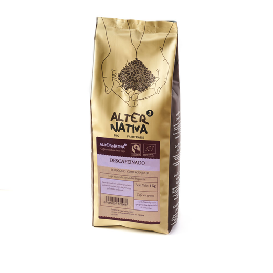 Café décaféiné en grains BIO Alternativa3 1 kg