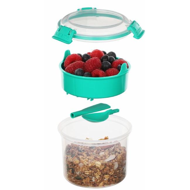 Hermetische ronde snackbak Breakfast To Go 530 ml