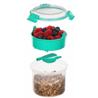 Hermetische ronde snackbak Breakfast To Go 530 ml