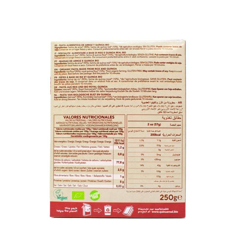 Penne aus Quinoa Real und glutenfreiem Bio-Reis Quinua Real 250 g