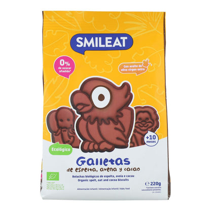 Biscotti di farro, avena e cacao ECO 220 g Smileat