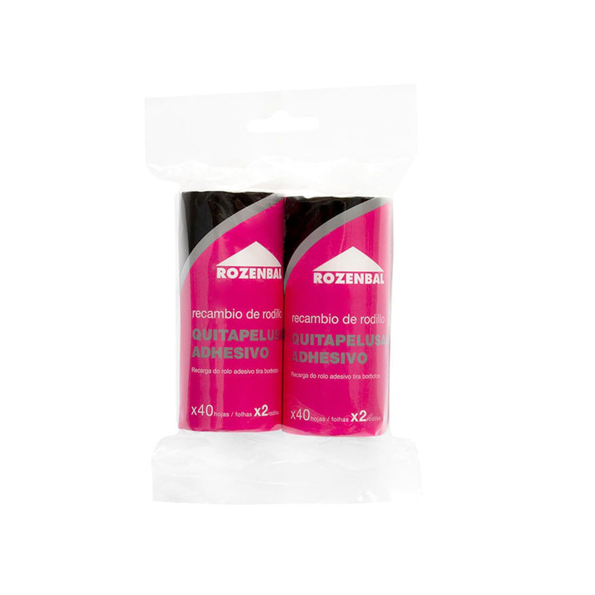2 Lint roller refills, 40 sheets ROZENBAL