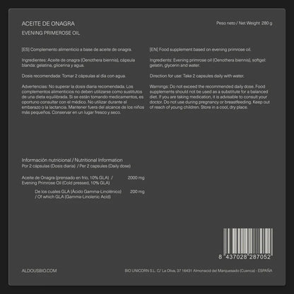 Olej z wiesiołka Perlas 2000 mg Aldous Bio 200 kapsułek miękkich