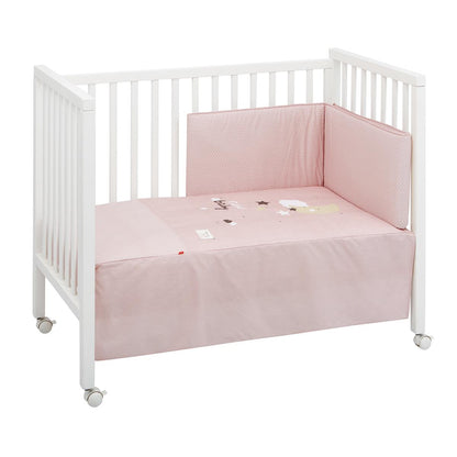 Set copriletto + protezione per culla BE 60x120 cm. vari colori Gessetti Lion