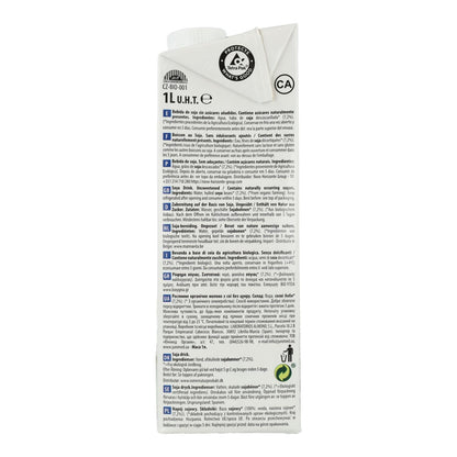 Confezione da 6 bevande di soia Nature BIO senza zuccheri NaturGreen 1 L