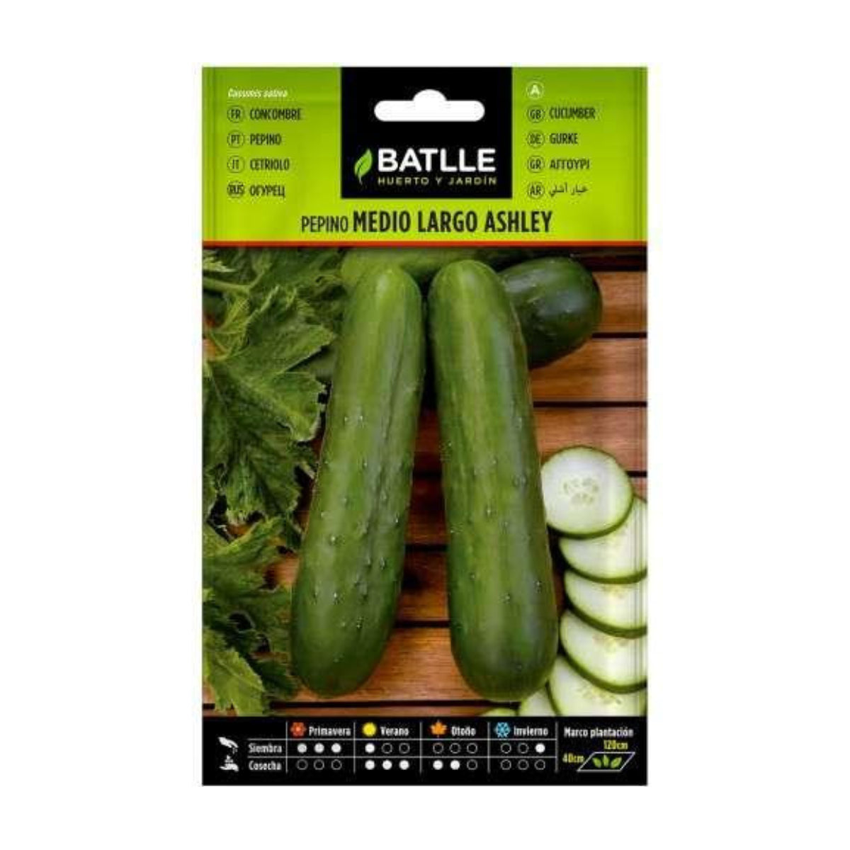 Ashley Medium Long Cucumber Seeds Batlle