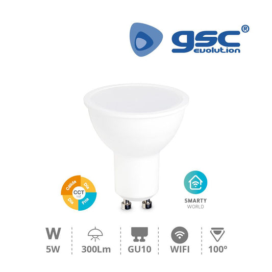 GSC Lampadina intelligente dicroica 5W GU10 2700-6500K