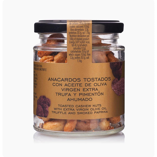 Noix de cajou à l'huile d'olive extra vierge, à la truffe et au paprika La Chinata 110 g