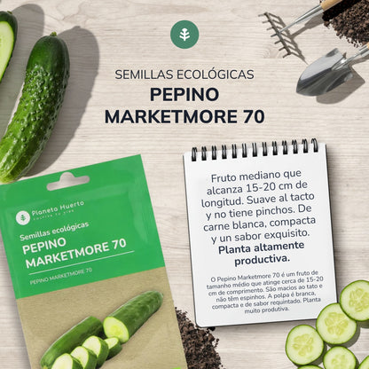 Ekologiska gurka frön marketmore Planeta Huerto