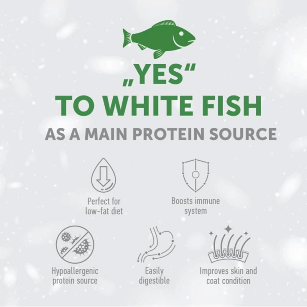 Nature's Protection White Dog Getreidefreies Futter Fisch für Welpen kleiner Rassen 1,5 kg