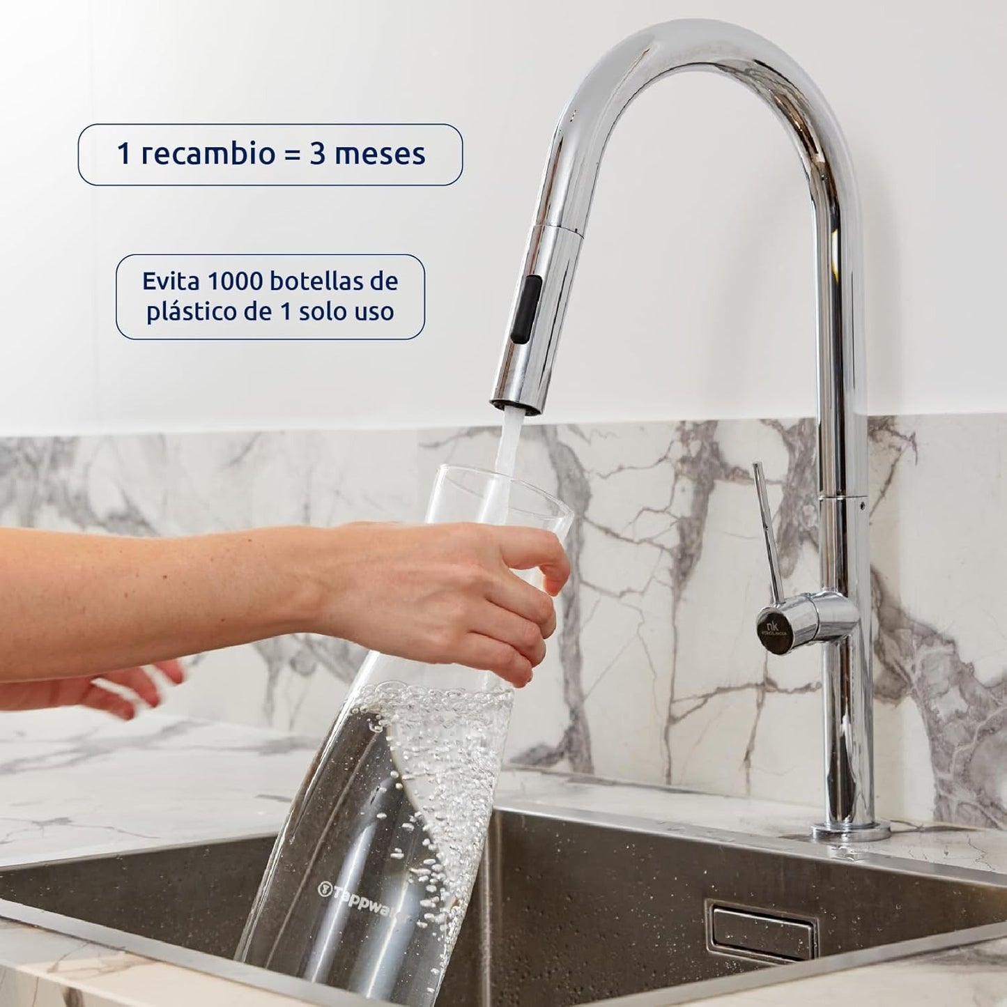 Confezione da 2 ricambi per caraffa filtrante PitcherPro SMR Tappwater