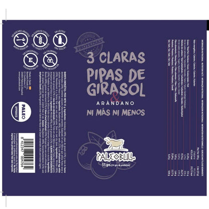 Paleobull Energie-Riegel mit Blaubeeren und Sonnenblumenkernen 55 g