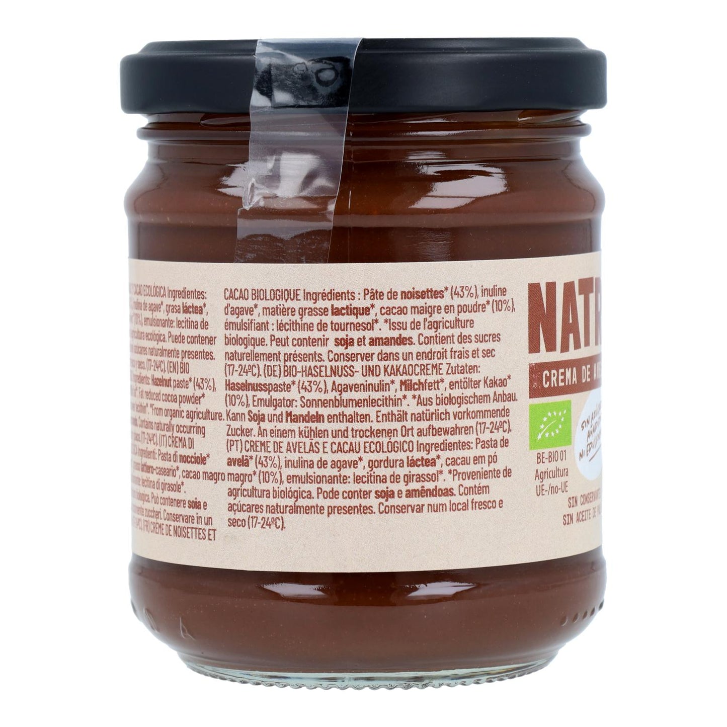 Crema biologica al cacao e nocciole Natruly 200 g
