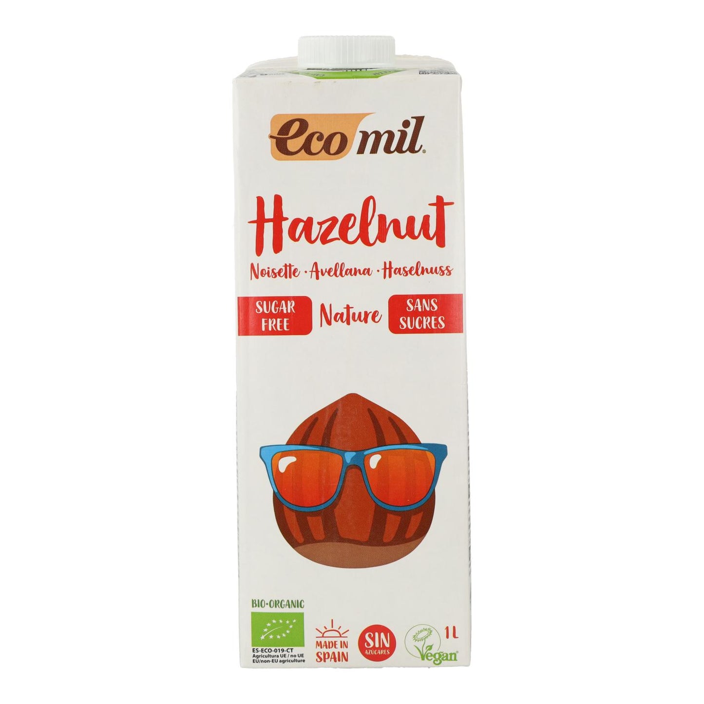 Zuckerfreies Haselnussgetränk Ecomil 1 l