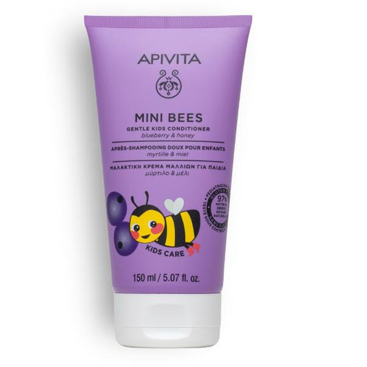 Après-shampooing doux pour enfants à la myrtille et au miel Apivita 150 ml