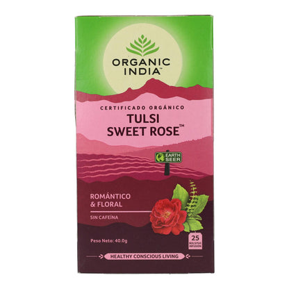 Tulsi Sweet Rose Organic India 25 påsar