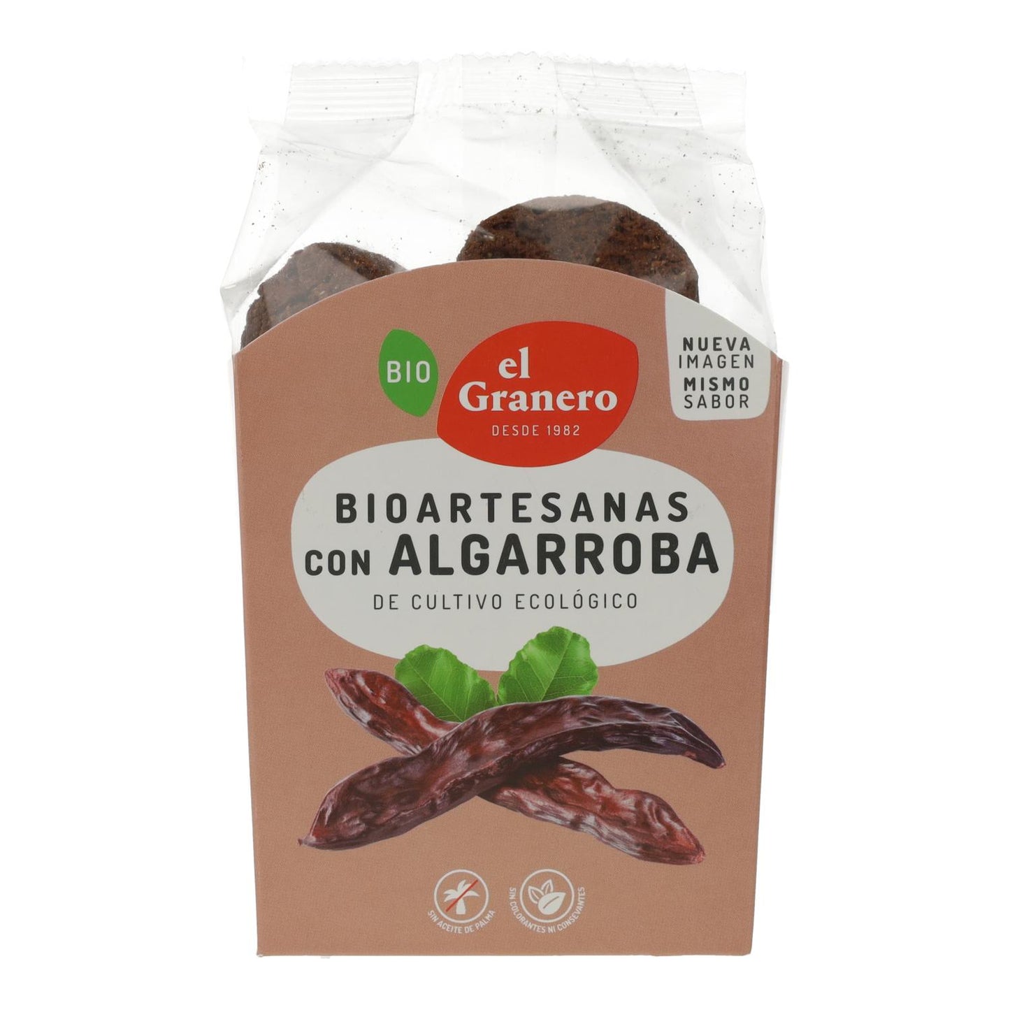 Ręcznie robione ciastka z chlebem świętojańskim bio El Granero, 250 g