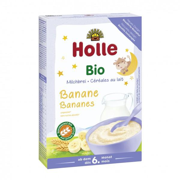 Vete- och bananmjöl med mjölk +6M Holle, 250 g