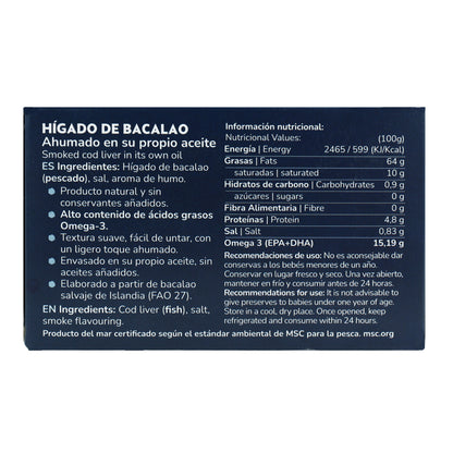 Planeta Huerto Cod Liver in its own Oil 120 g