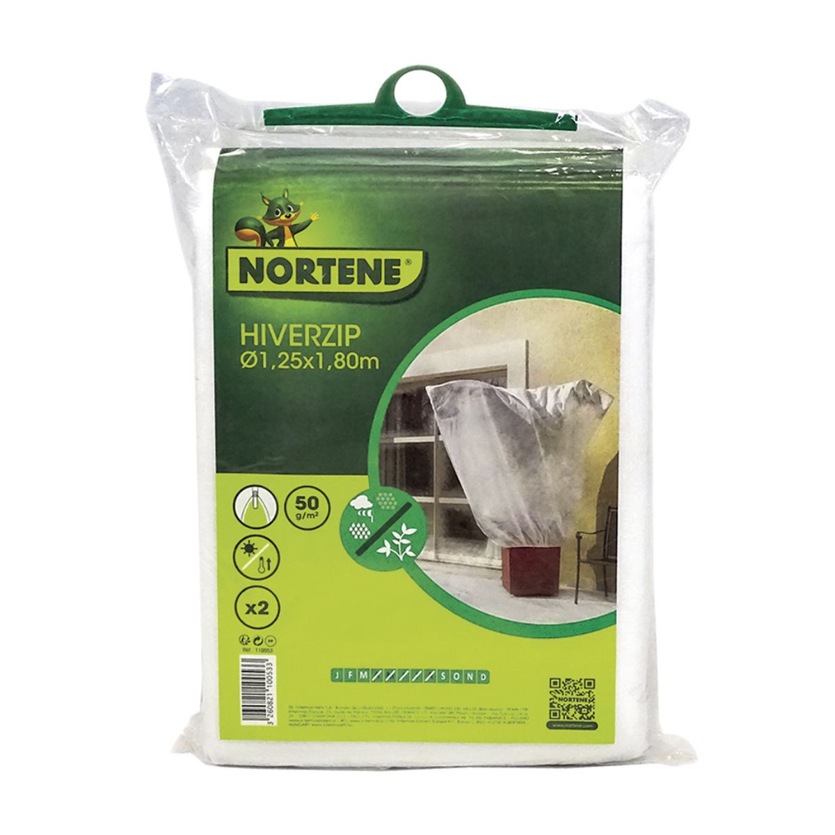 Copertura antigelo con cerniera Hiverzip 2 x 1,80 m Nortene 2 pz