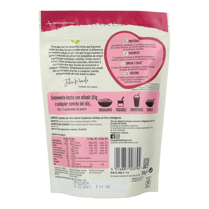 Graines de chia moulues, bio Linwoods 200 g