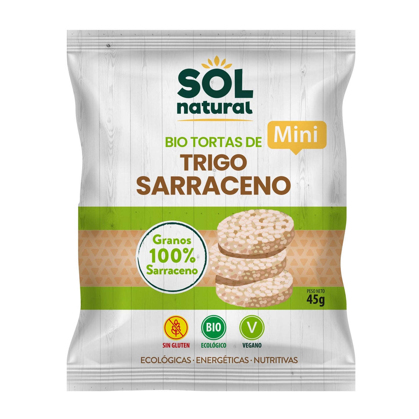 Mini naleśniki z kaszy gryczanej bio bezglutenowe Sol Natural 45 g