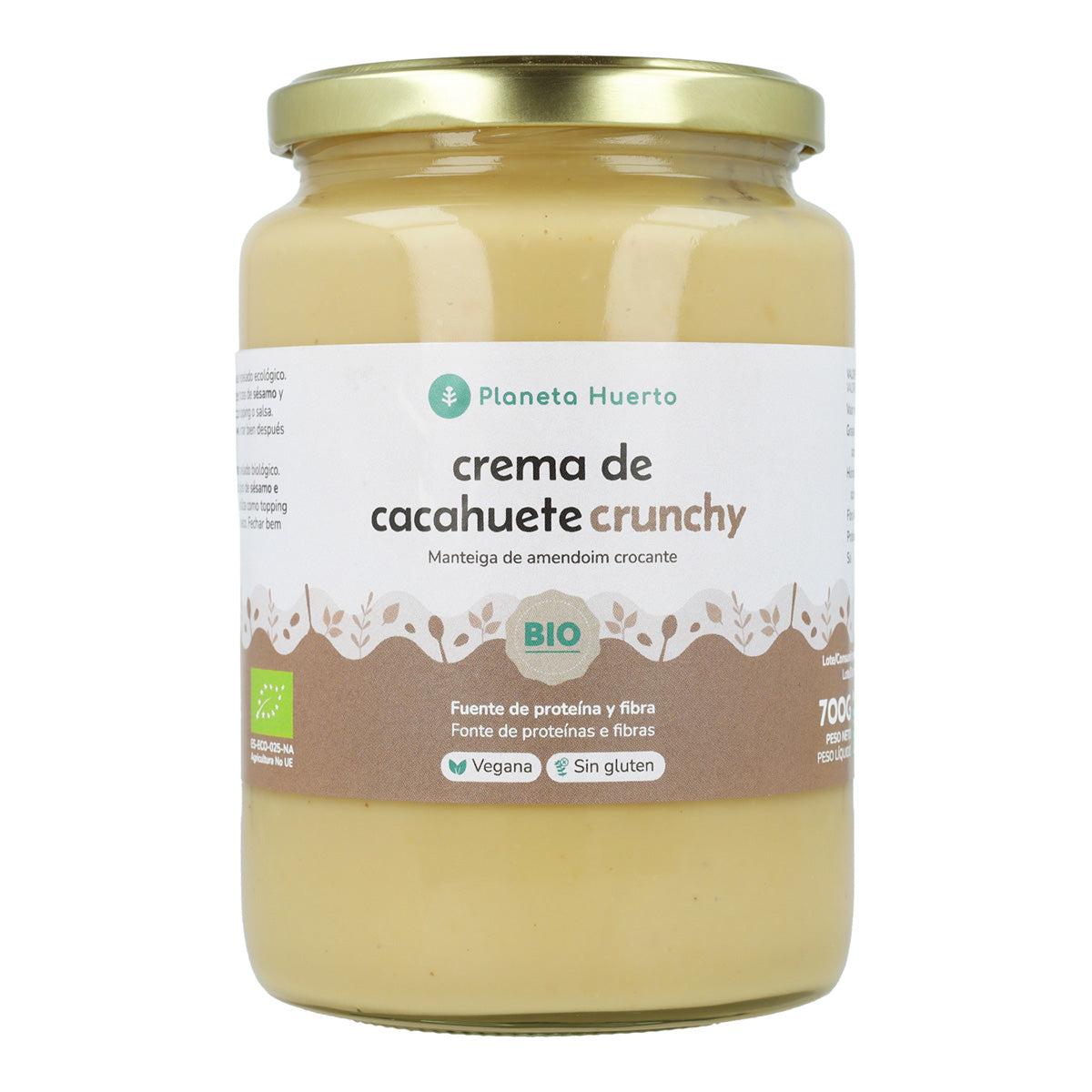 Krem z orzechów ziemnych Crunchy ECO Planeta Huerto 700 g