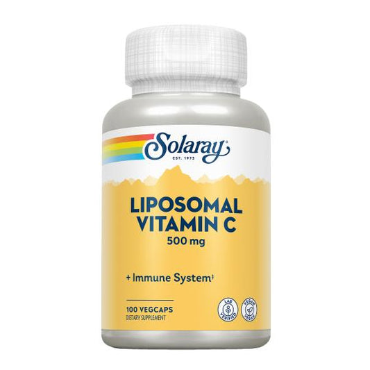 Liposomalna witamina C 500 mg  Odpowiednia dla wegan SOLARAY  100 kapsułek wegetariańskich