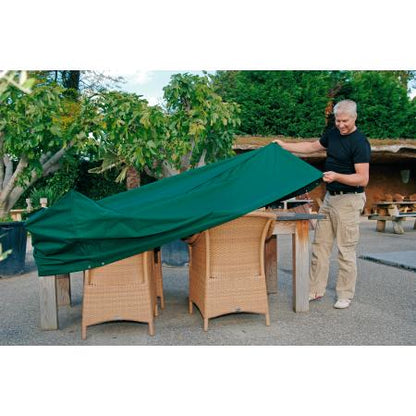 Housse rectangulaire en polyester pour tables et chaises 325 x 205 x 90 cm