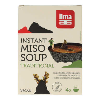Traditionelle Instant-Miso-Suppe ECO Lima 4x10 g