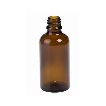 Amberkleurige glazen fles, Camassia 50 ml