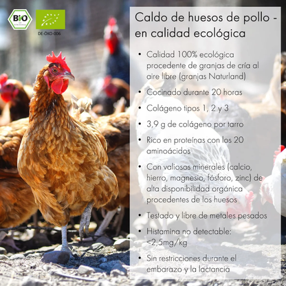 Brodo di ossa di pollo biologico Jarmino 350 ml
