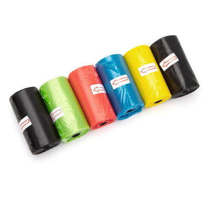 Biologiskt nedbrytbara påsar för exkrementer 6 rullar – 90 påsar