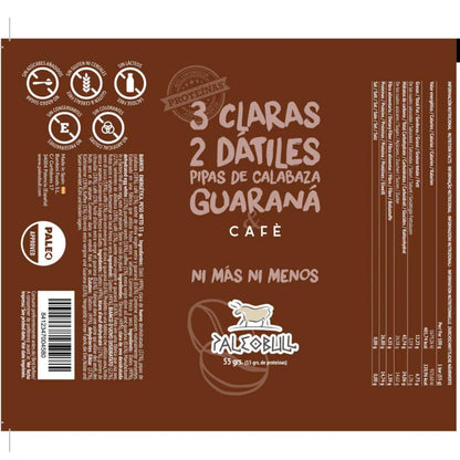 Barretta energetica al caffè e guaranà Paleobull 55 g
