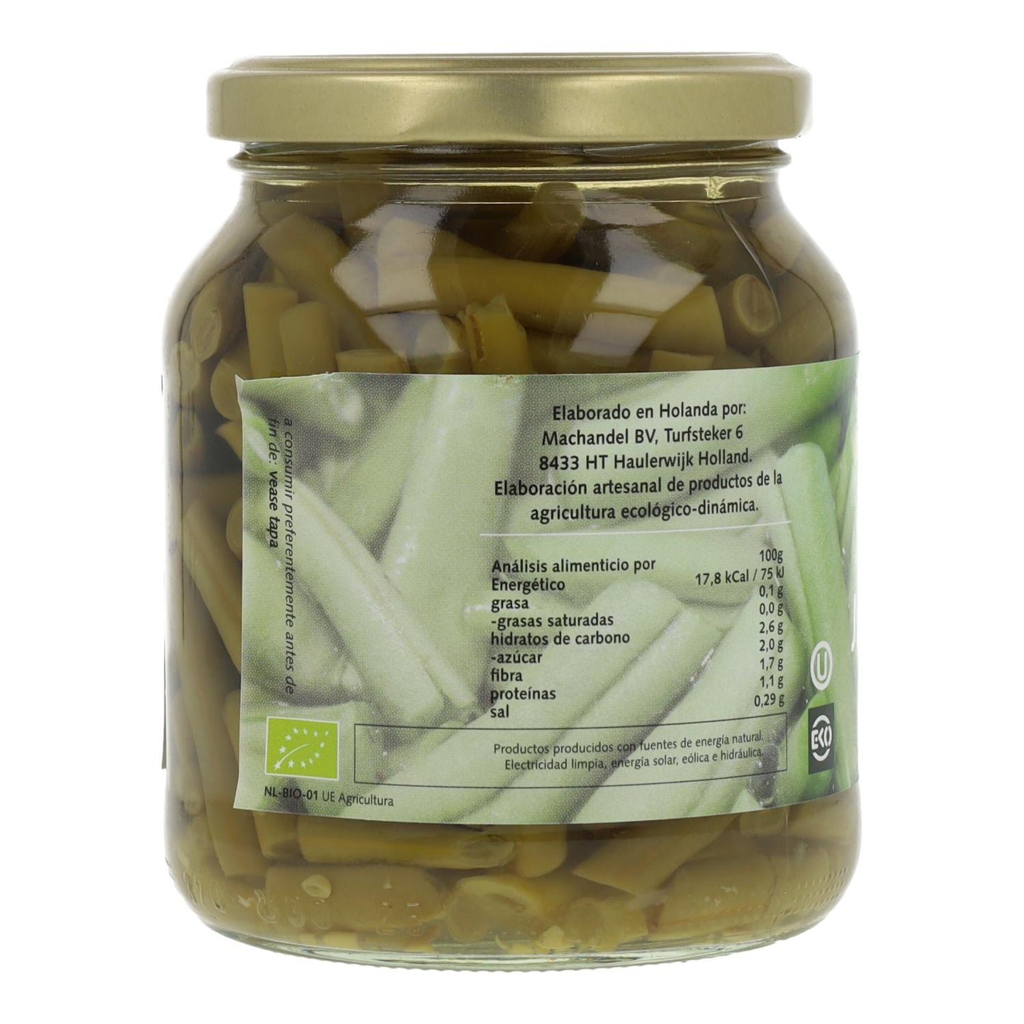 Machandel organic green beans 340 g